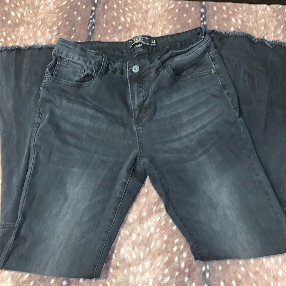 L&B Black Flare Jean
